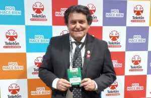 Presente en Teletón 2023 con frío y amigos de diferentes medios de comunicación.