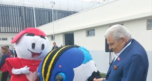 Presente en la firma de convenio entre Teletón y Copachi para los juegos ParaPanamericanos de Santiago 2023 en el estadio Nacional.