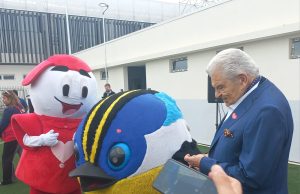 Presente en la firma de convenio entre Teletón y Copachi para los juegos ParaPanamericanos de Santiago 2023 en el estadio Nacional.