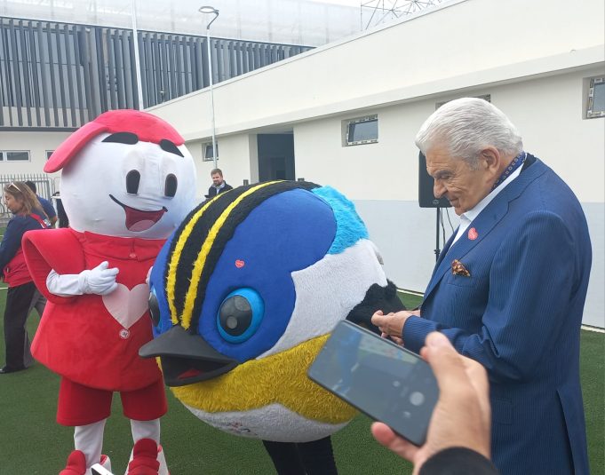 Presente en la firma de convenio entre Teletón y Copachi para los juegos ParaPanamericanos de Santiago 2023 en el estadio Nacional.