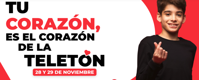 Tu corazón es el corazón de la Teletón. 28 y 29 de noviembre 2025